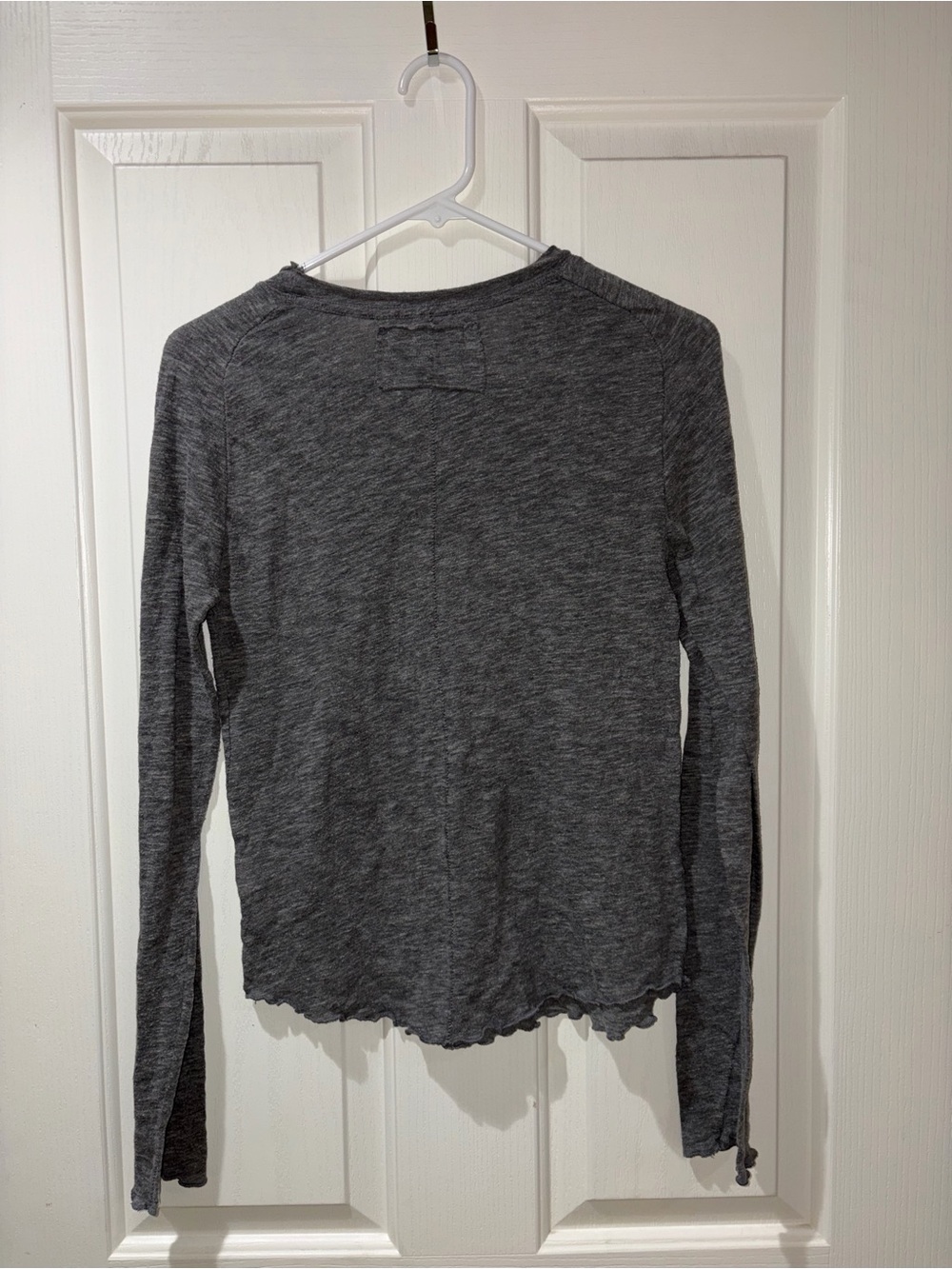 We The Free Heather Gray Long Sleeve Top - Picture 6 of 7